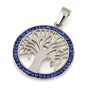 Tree of Life Pendant with Multicolored Crystals - 3