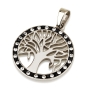 Tree of Life Pendant with Multicolored Crystals - 4