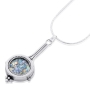 Sterling Silver & Roman Glass Long Necklace - 1