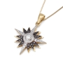 Star of Bethlehem 14K Yellow Gold Necklace Pendant with Diamonds - 2