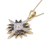 Star of Bethlehem 14K Yellow Gold Necklace Pendant with Diamonds - 3