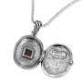 Sterling Silver Jerusalem Nano Bible Necklace With Dove of Peace Design - 2