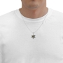 Sterling Silver Star of David Necklace with Onyx Stone Micro-Inscribed with Shema Yisrael - Deuteronomy 6:4-9 - 4