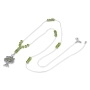 Sterling Silver Tree of Life Necklace with Peridot Beads - 2