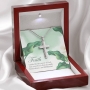 14K Gold-Plated Latin Cross Necklace With Inspirational Gift Box – Strength in Faith - 3