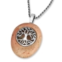 Sterling Silver and Jerusalem Stone Tree of Life Necklace - 1