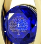 Swarovski Crystal Lord's Prayer in Hebrew Necklace with 24K Gold - 2