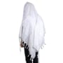 Talitnia Hadar Wool Blend Traditional Tallit Prayer Shawl (White) - 1