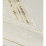 Talitnia Carmel Wool Tallit Prayer Shawl (White and Gold) - 5