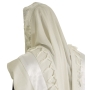 Talitnia Or Wool Blend Tallit Prayer Shawl (White and Silver) - 6