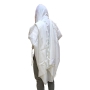 Wool Prima Tallit (Prayer Shawl) – White - 3