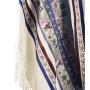 Talitnia Wool Tallit Prayer Shawl with Seven Species Design  - 7