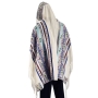 Talitnia Wool Tallit Prayer Shawl with Seven Species Design  - 4