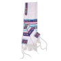 Talitnia Wool Tallit Prayer Shawl with Jerusalem Design (Blue) - 6