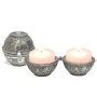 Travel Candlesticks With Jerusalem Motif and Priestly Breastplate Design - 4