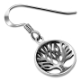 Sterling Silver Tree of Life Hanging Earrings  - 2