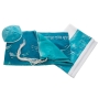 Galilee Silks Turquoise Tallit with Waves for Women - 3