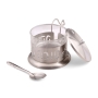 Stainless Steel and Glass New Year’s Honey Dish Set - 4