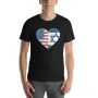 Israel - USA Heart T-Shirt - Variety of Colors - 7