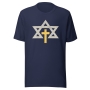 Messianic Star of David with Cross Unisex T-Shirt - 5