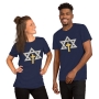 Messianic Star of David with Cross Unisex T-Shirt - 6