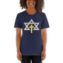 Messianic Star of David with Cross Unisex T-Shirt - 3