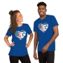 Israel - USA Heart T-Shirt - Variety of Colors - 2