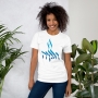 Hebrew ‘Hallelujah’ Israeli Flag Cotton T-Shirt (Choice of Colors) - 9