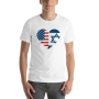Israel - USA Heart T-Shirt - Variety of Colors - 5