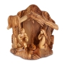 Olive Wood Hand-Carved Holy Family Nativity Scene - 1