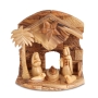 Olive Wood Hand-Carved Musical Nativity Set - 1