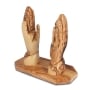 Olive Wood Bible Holder With King James Bible - 3