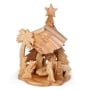 Olive Wood Handcrafted 2-in-1 Handcrafted Nativity Set and Music Box - 2