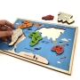 Oceans and Continents Interactive Wooden Puzzle - 5