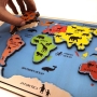 Oceans and Continents Interactive Wooden Puzzle - 2