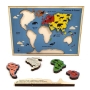 Oceans and Continents Interactive Wooden Puzzle - 3