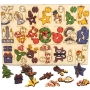 Self-Assembly Wooden Christmas Decorations (Colored)  - 2