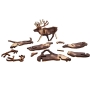 Santa Claus's Sleigh and Reindeers Wooden Puzzle Kit (Colored)  - 2