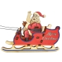 Santa Claus's Sleigh and Reindeers Wooden Puzzle Kit (Colored)  - 3