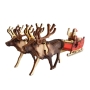 Santa Claus's Sleigh and Reindeers Wooden Puzzle Kit (Colored)  - 4