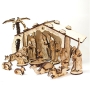 Large Wooden Bethlehem Nativity Scene Self-Assembly 3-D Set  - 1