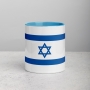 Israeli Flag Mug with Blue Handle - 5