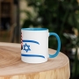 Israel and USA Flags Mug - Color Inside - 15