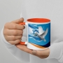 Israel and Dove of Peace Mug - Color Option - 2
