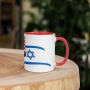 Israel and USA Flags Mug - Color Inside - 18