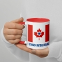 Canada Stands With Israel Mug - Color Inside - 2