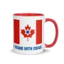 Canada Stands With Israel Mug - Color Inside - 1