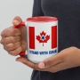 Canada Stands With Israel Mug - Color Inside - 9
