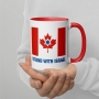 Canada Stands With Israel Mug - Color Inside - 10