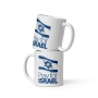 Pray for Israel with Flag - White Glossy Mug - 4
